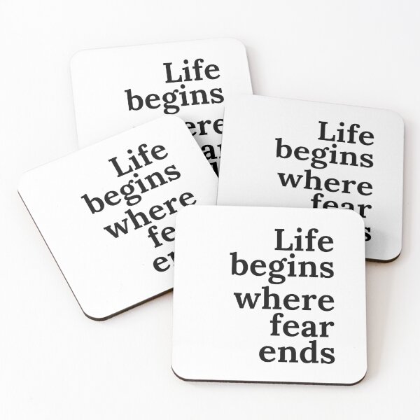 Item preview, Life Begins Where Fear Ends designed and sold by kaavishehsas.