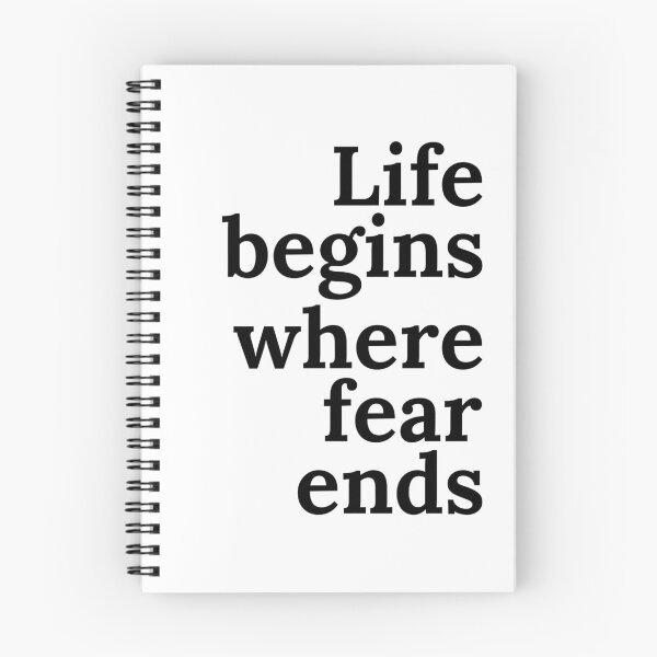 Item preview, Life Begins Where Fear Ends designed and sold by kaavishehsas.