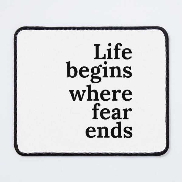 Item preview, Life Begins Where Fear Ends designed and sold by kaavishehsas.