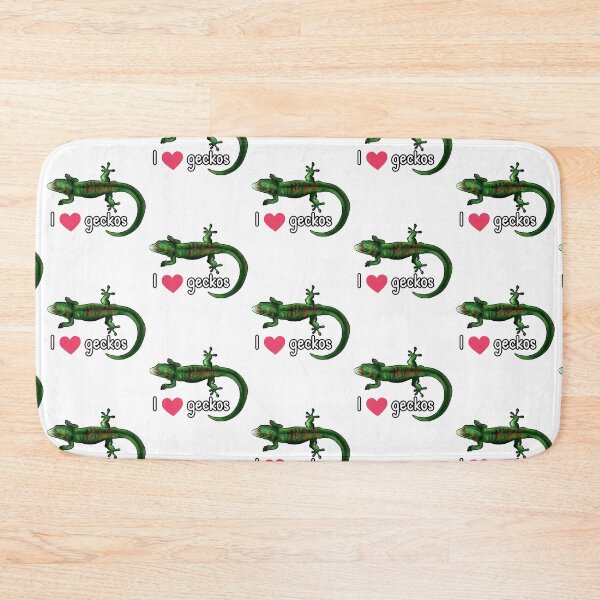 Item preview, I love geckos Gift for Gecko Lover White designed and sold by BeataY6Art.