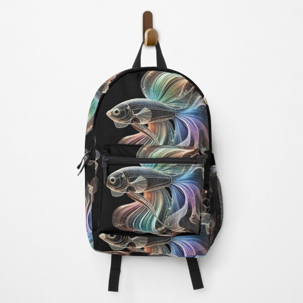 Item preview, rainbow glass fish designed and sold by FusiTink.