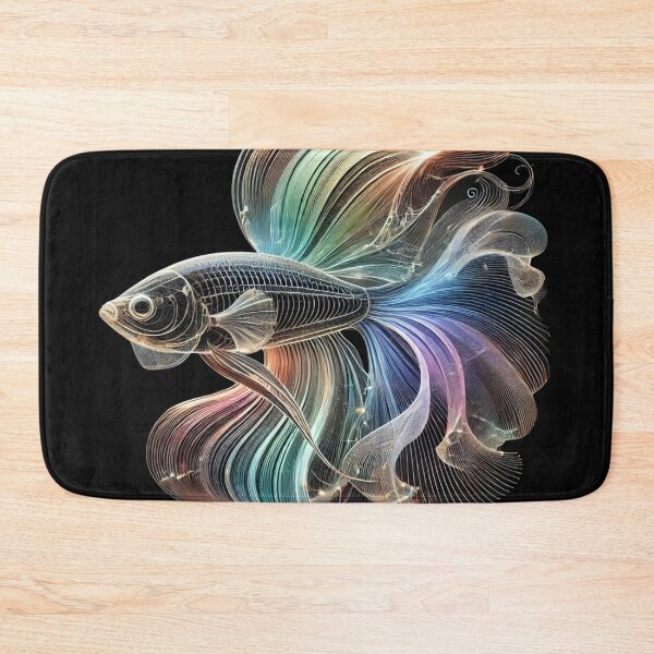 Item preview, rainbow glass fish designed and sold by FusiTink.