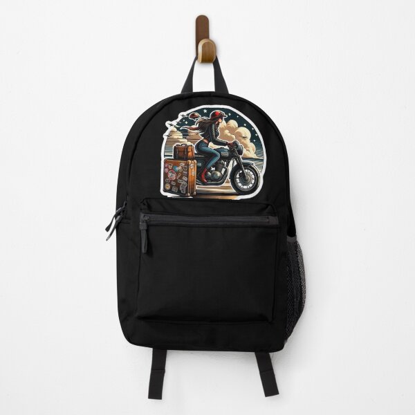 Item preview, Wanderlust Biker Girl : Automotive Merchandise -  designed and sold by InfmsCorp.