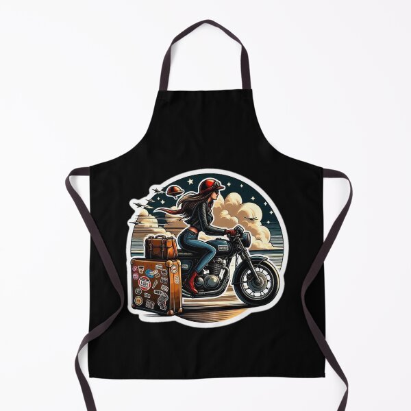 Item preview, Wanderlust Biker Girl : Automotive Merchandise -  designed and sold by InfmsCorp.