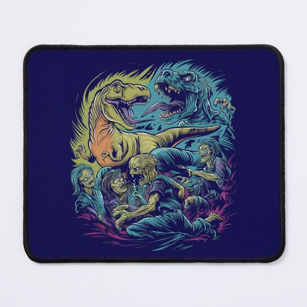 Item preview, Epic Batlle Dinosaur Fighting Zombies designed and sold by maseno.