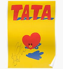Póster BT21 - TATA (FIR SIGNADO)