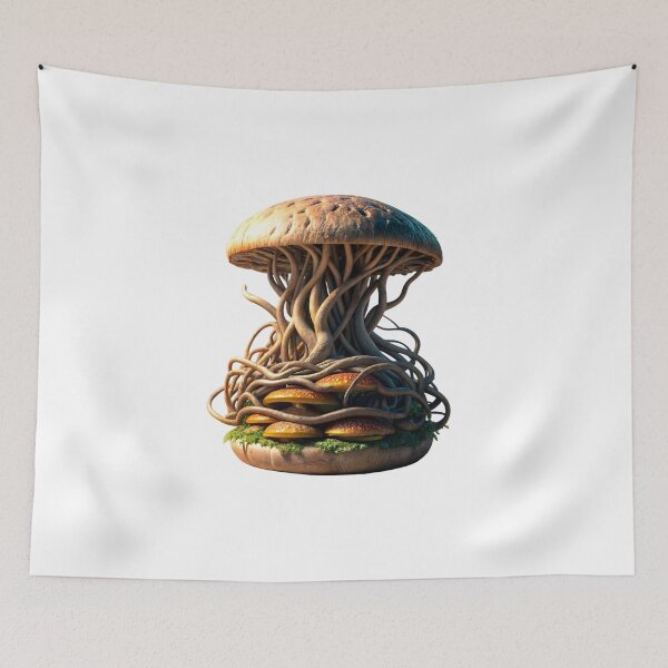 Item preview, burger in art style designed and sold by Creative88Art.