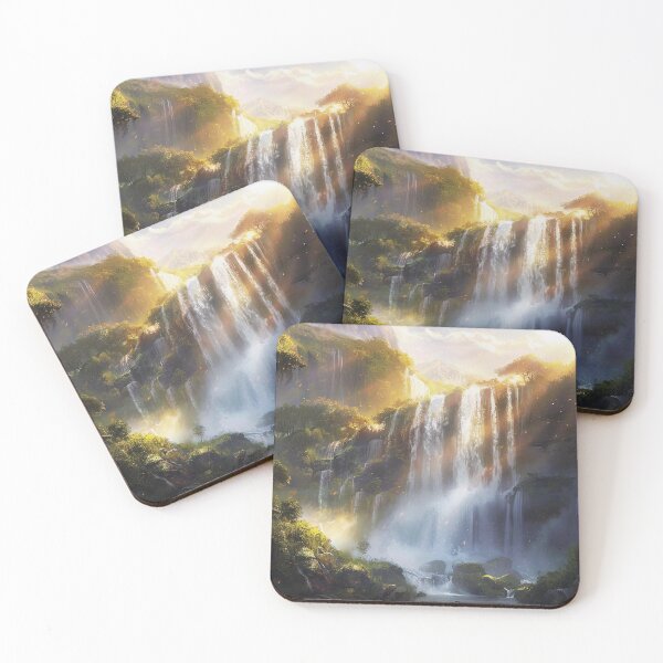 Item preview, Fantasy Landscape - Beautiful Waterfall Forest Scenery designed and sold by Lumaria Designs.