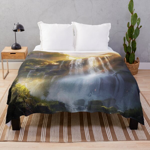 Item preview, Fantasy Landscape - Beautiful Waterfall Forest Scenery designed and sold by Lumaria Designs.