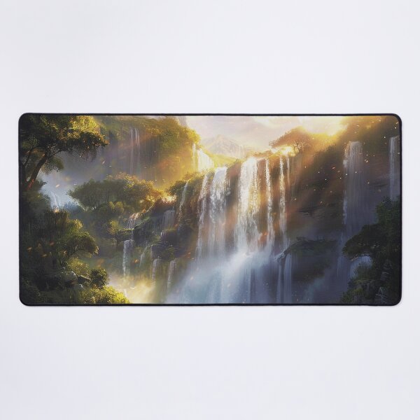 Item preview, Fantasy Landscape - Beautiful Waterfall Forest Scenery designed and sold by Lumaria Designs.