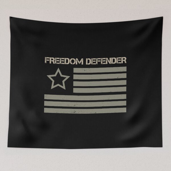 Item preview, Freedom Defender USA Military Stars Stripes Flag designed and sold by Bronby.