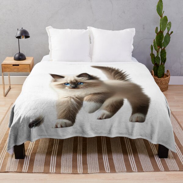 Item preview, Playful Sacred Birman Kitten designed and sold by CardsStudio.