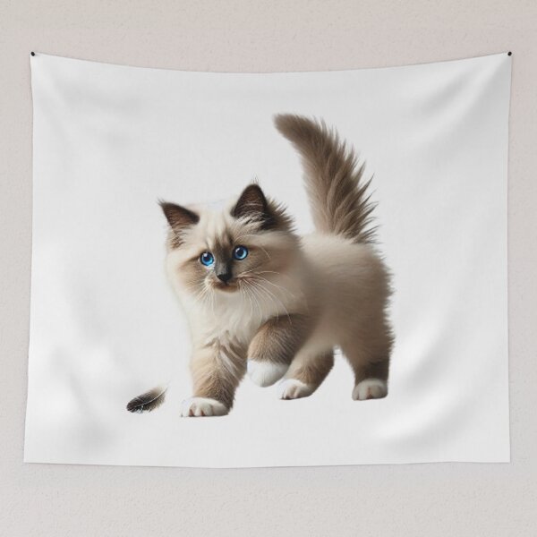 Item preview, Playful Sacred Birman Kitten designed and sold by CardsStudio.