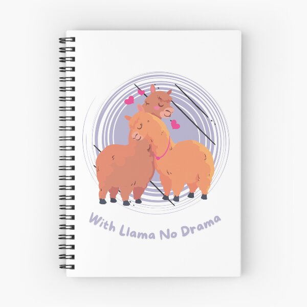 Item preview, With Llama No Drama - Cute Llama Love Design designed and sold by MaverickMarks.