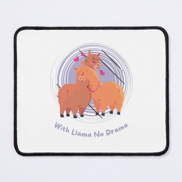Item preview, With Llama No Drama - Cute Llama Love Design designed and sold by MaverickMarks.