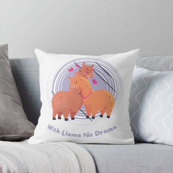 Item preview, With Llama No Drama - Cute Llama Love Design designed and sold by MaverickMarks.