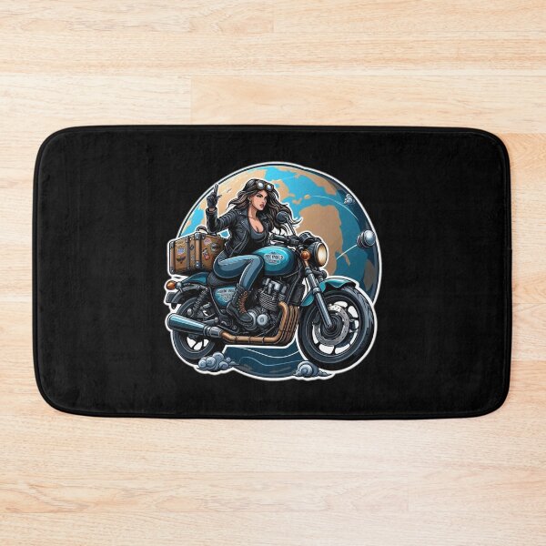 Item preview, Traveler Biker Girl : Automotive Merchandise -  designed and sold by InfmsCorp.