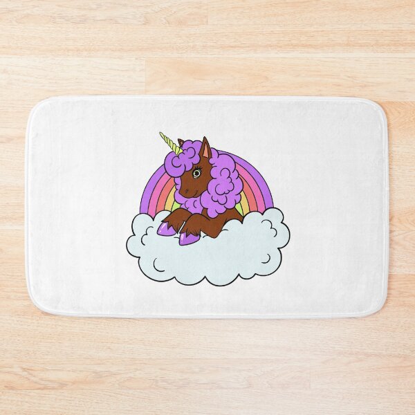 Item preview, Purple Afro Unicorn with Rainbow | T-Shirt for Girls designed and sold by Shakira Rivers.