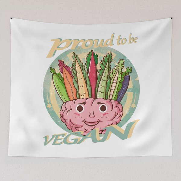 Item preview, Proud to be Vegan, Veganism rulez designed and sold by RedCircleArt.