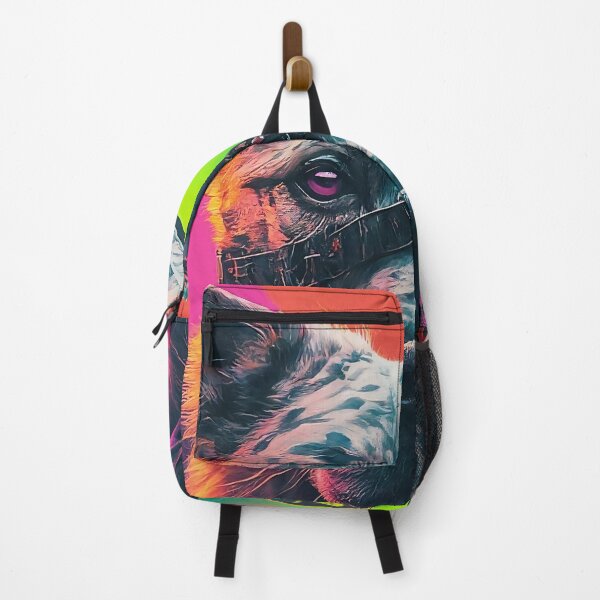 Item preview, dog wearing One-sided eyeglasses neon color designed and sold by HakunamatataTin.