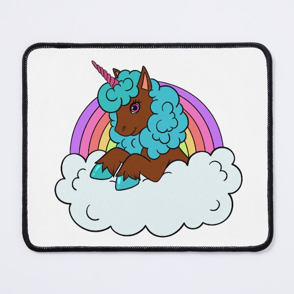Item preview, Afro Blue Unicorn with Rainbow | T-Shirt for Girls designed and sold by Shakira Rivers.