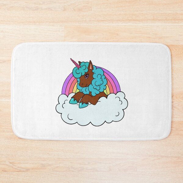 Item preview, Afro Blue Unicorn with Rainbow | T-Shirt for Girls designed and sold by Shakira Rivers.
