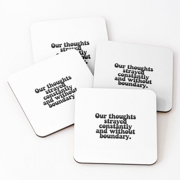 Item preview, Our thoughts strayed constantly and without boundary.  designed and sold by CharmStudio.