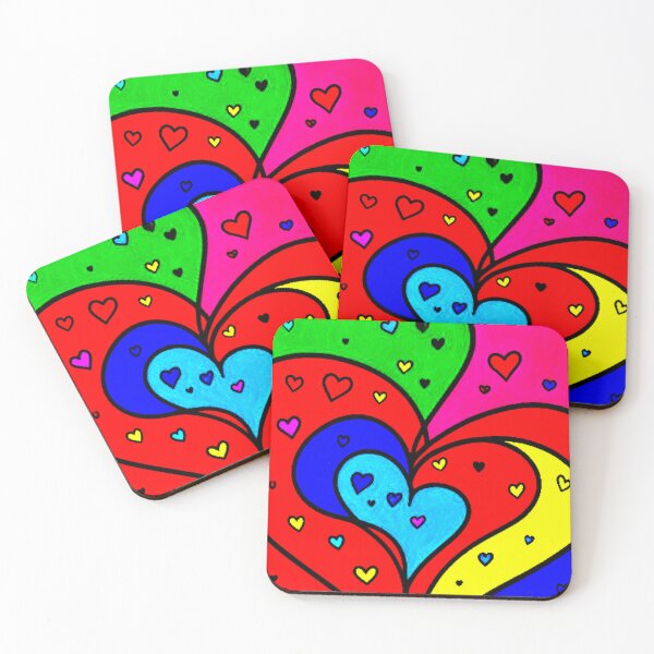 Item preview, Abstract Hearts Art designed and sold by TheDarkWardrobe.