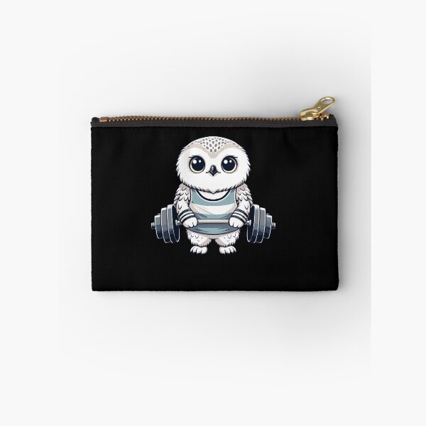 Item preview, Cute Snowy Owl Workout Barbell Fitness Lover designed and sold by Dressed For  Duty.