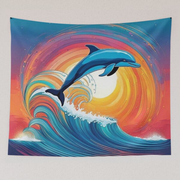 Item preview, Dolphin jumping designed and sold by JackFreestone.