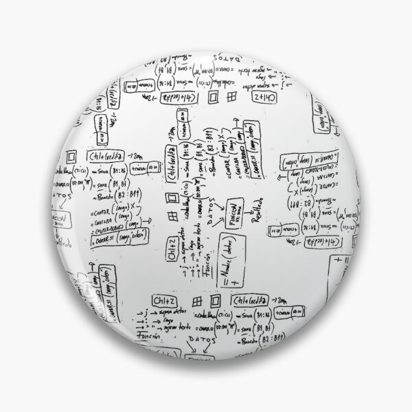 Item preview, Blackboard Algorithms Black and White Pattern designed and sold by DFLC Prints.