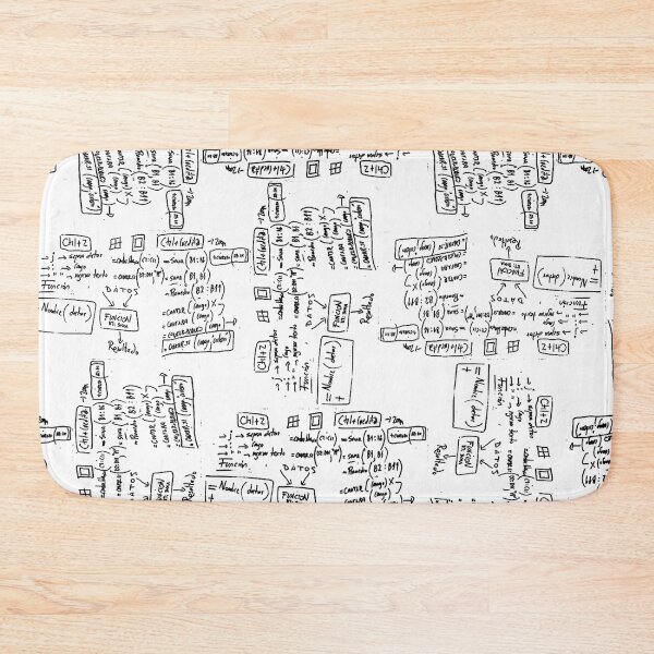 Item preview, Blackboard Algorithms Black and White Pattern designed and sold by DFLC Prints.