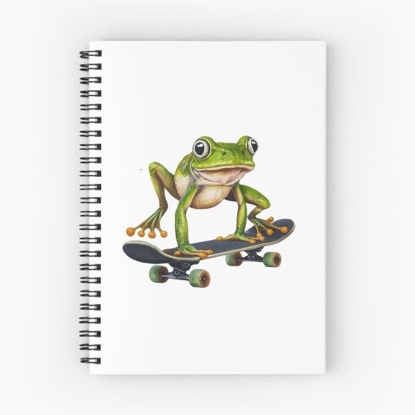 Item preview, Handstanding Skateboard Frog: A Splash of Color and Fun designed and sold by Colorful-Garden.