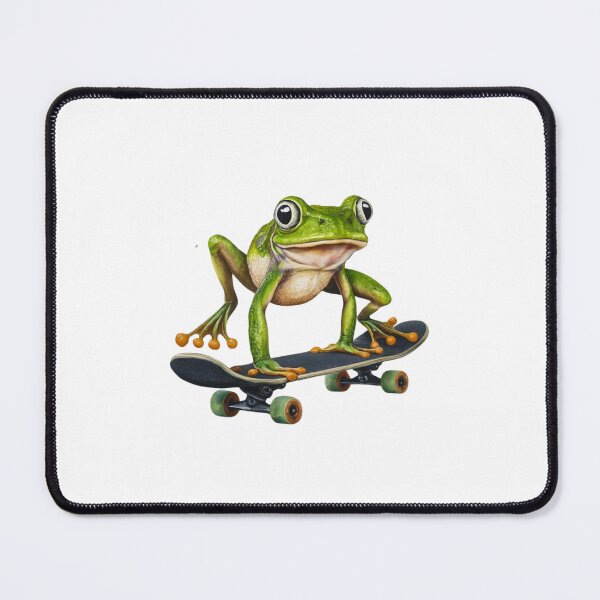 Item preview, Handstanding Skateboard Frog: A Splash of Color and Fun designed and sold by Colorful-Garden.
