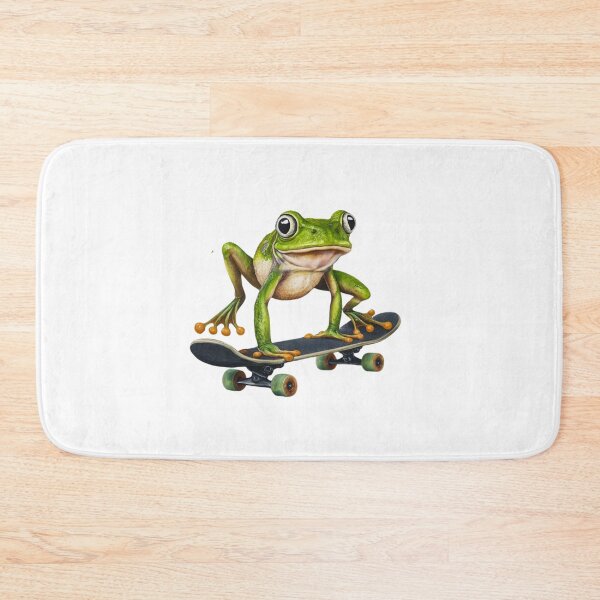 Item preview, Handstanding Skateboard Frog: A Splash of Color and Fun designed and sold by Colorful-Garden.