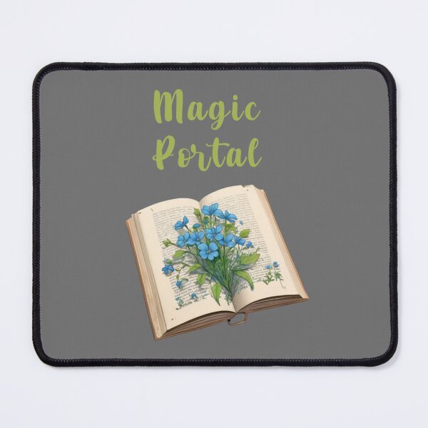 Item preview, Magic Portal vintage book with blue flowers botanic, design designed and sold by La Loca.