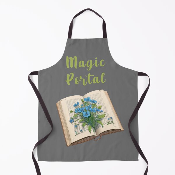 Item preview, Magic Portal vintage book with blue flowers botanic, design designed and sold by La Loca.