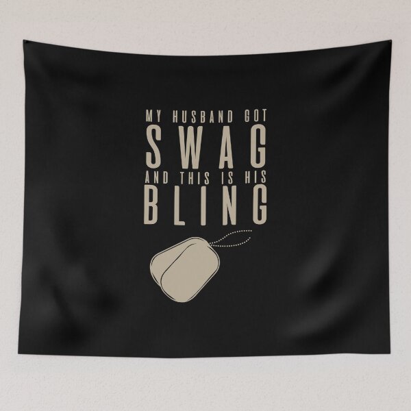 Item preview, Husband Military Soldier Got Swag Dog Tags Bling designed and sold by Bronby.