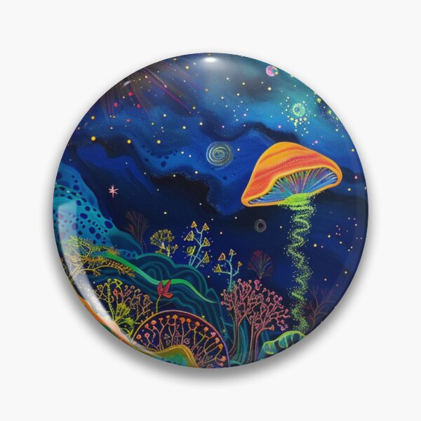 Item preview, Psychedelic Mushroom World: Trippy, Colorful, Magical Psilocybin designed and sold by Fantasy Masterpiece.