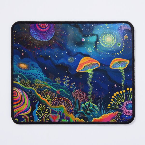 Item preview, Psychedelic Mushroom World: Trippy, Colorful, Magical Psilocybin designed and sold by Fantasy Masterpiece.