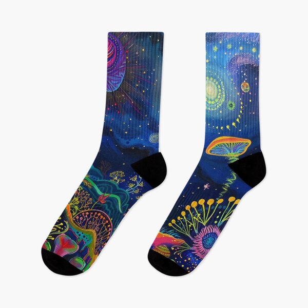 Item preview, Psychedelic Mushroom World: Trippy, Colorful, Magical Psilocybin designed and sold by Fantasy Masterpiece.
