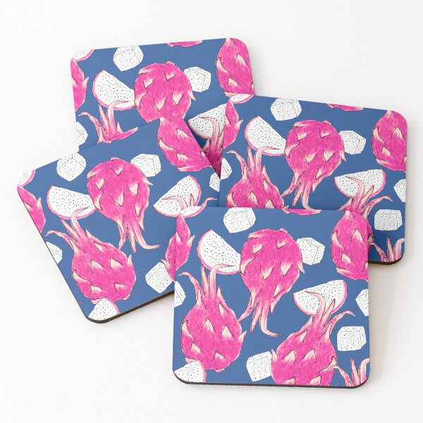 Item preview, Dragonfruit on a blue background designed and sold by Alex  Blud.