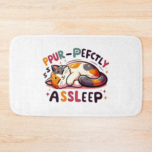 Item preview, Purrfeclty asleep cute colorful cat watercolor designed and sold by lliiaa1111.