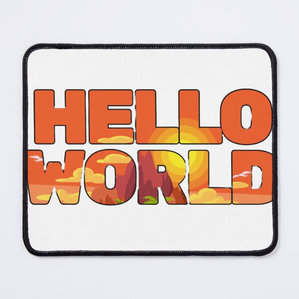 Item preview, t-shirt hello world designed and sold by deposable.