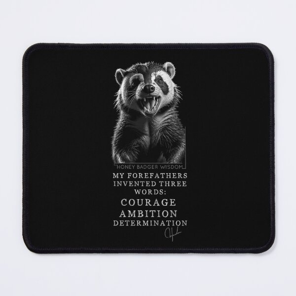 Item preview, Honey Badger Wisdom 8 designed and sold by CristianMS.