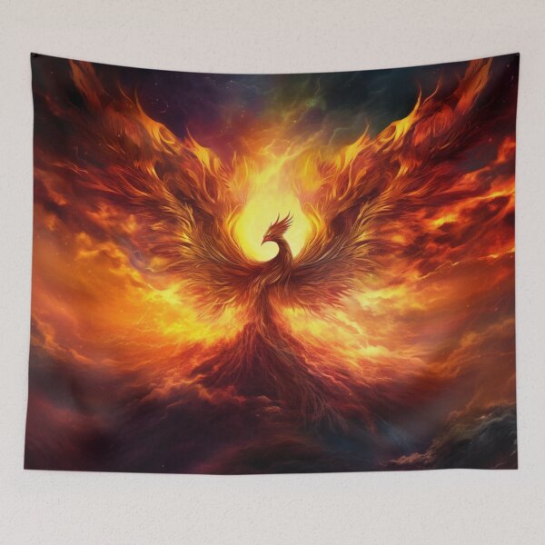 Item preview, Fantasy Art: Phoenix Rising, Dark Fantasy Mythical Creature designed and sold by Fantasy Masterpiece.