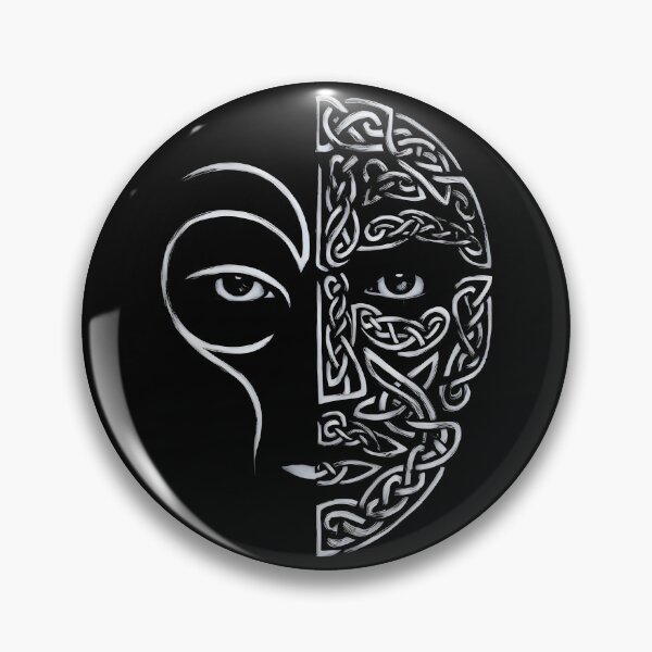 Item preview, The Face of the Ancient Celt. Celtic Abstract Design designed and sold by CELTIC-DESIGNS.
