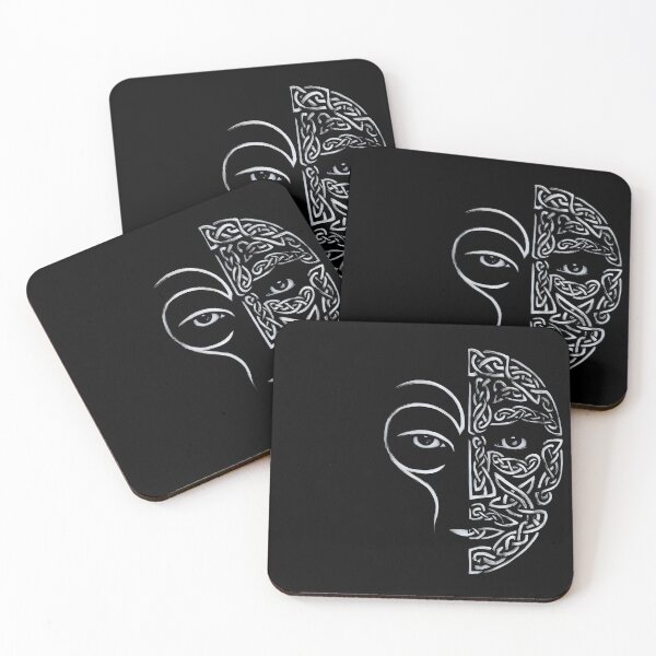 Item preview, The Face of the Ancient Celt. Celtic Abstract Design designed and sold by CELTIC-DESIGNS.