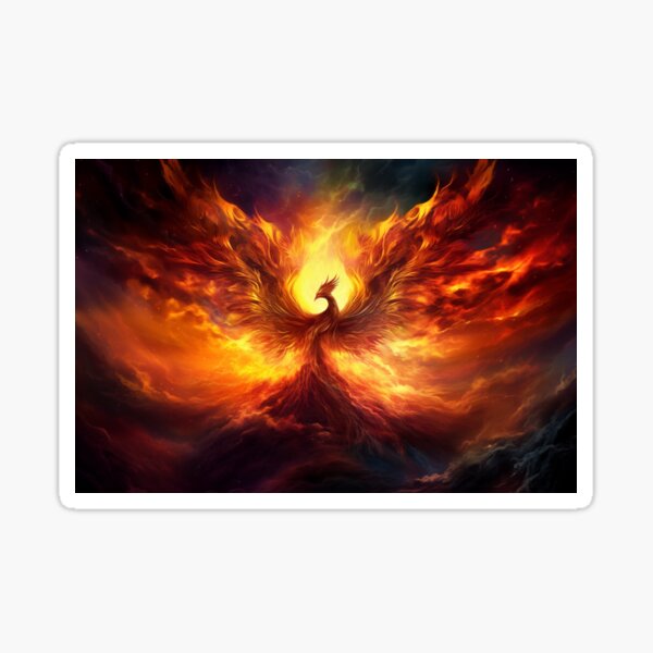 Aperçu de l'œuvre Art fantastique : Phoenix Rising, créature mythique de Dark Fantasy créée et vendue par Fantasy Masterpiece.