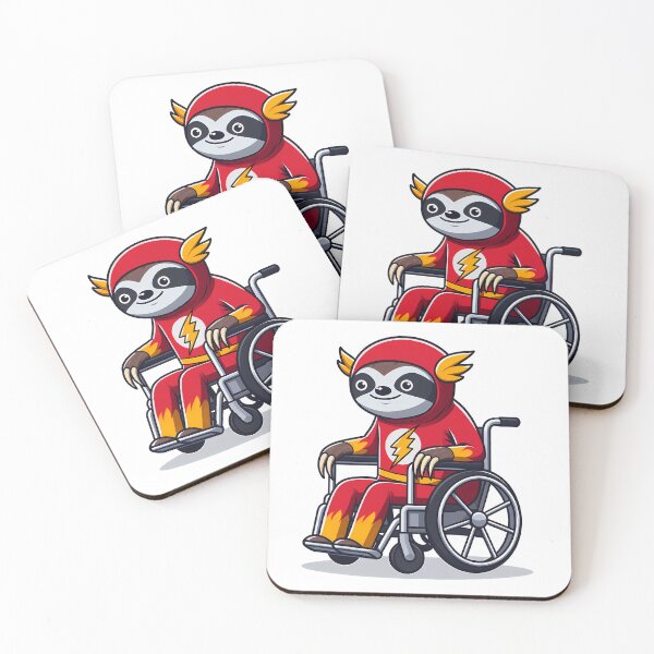 Item preview, FLASH SLOTH ON WHEELCHAIR  designed and sold by cave-canvas.
